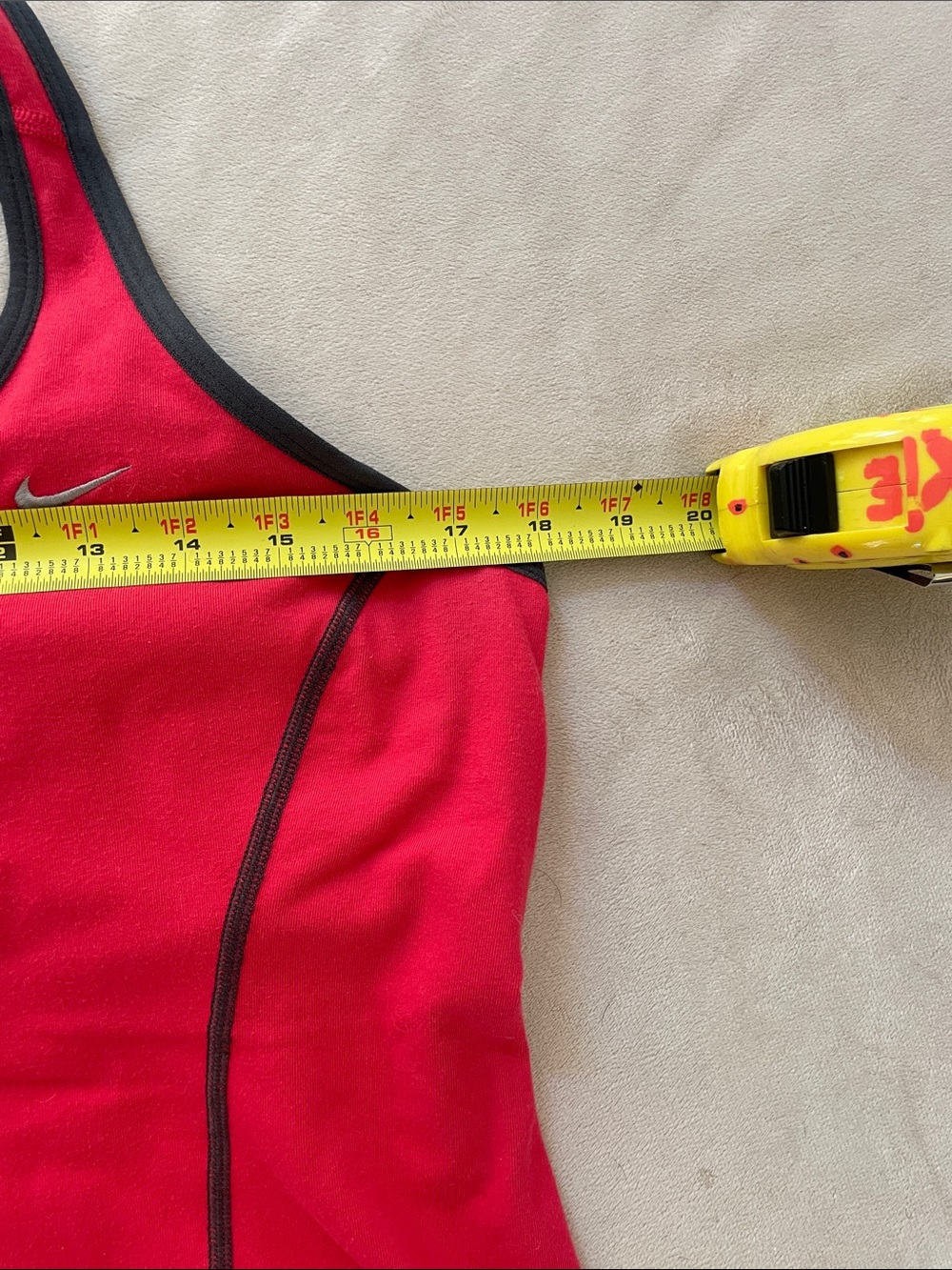 Nike Pink Racerback Tank Top with Black Trim - Picture 7 of 10